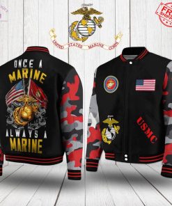 USMC Once A Marine Always A Marine Special Baseball Jacket