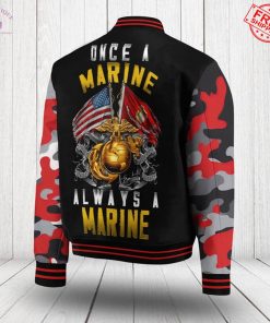 USMC Once A Marine Always A Marine Special Baseball Jacket 3
