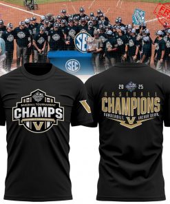 Vanderbilt Commodores SEC Baseball 2025 Champions Limited Merch Collection