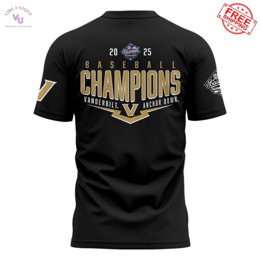 Vanderbilt Commodores SEC Baseball 2025 Champions Limited Merch Collection