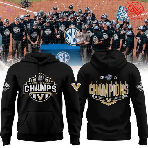 Vanderbilt Commodores SEC Baseball 2025 Champions Limited Merch Collection