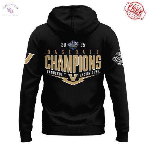 Vanderbilt Commodores SEC Baseball 2025 Champions Limited Merch Collection
