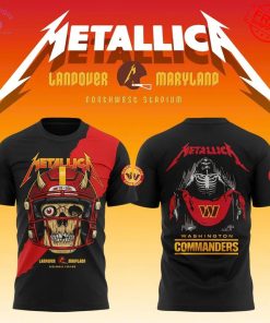 Washington Commanders x Metallica Landover Maryland Limited Merch Collection