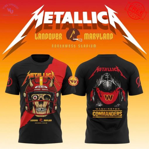 Washington Commanders x Metallica Landover Maryland Limited Merch Collection