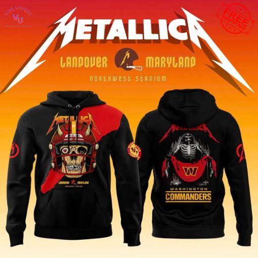 Washington Commanders x Metallica Landover Maryland Limited Merch Collection