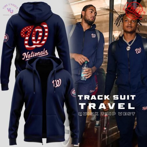 Washington Nationals Track Suit Travel Quick Trip West 2025 Limited Merch Collection