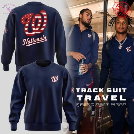Washington Nationals Track Suit Travel Quick Trip West 2025 Limited Merch Collection