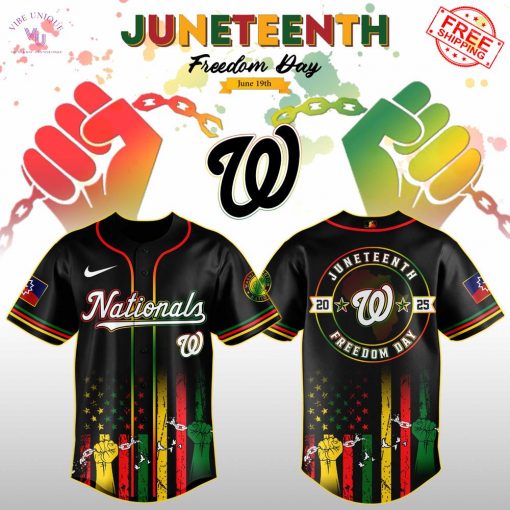 Washington Nationals x Juneteenth Freedom Day 2025 Special Jersey