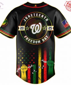 Washington Nationals x Juneteenth Freedom Day 2025 Special Jersey 3