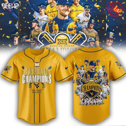 West Virginia Mountaineers Big 12 Champions 2025 Limited Jersey