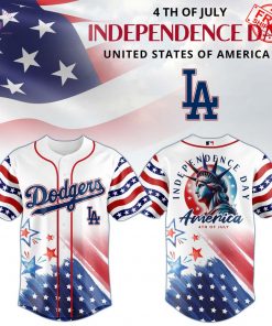 2025 Independence Day Heritage x Los Angeles Dodgers Limited Baseball Jersey