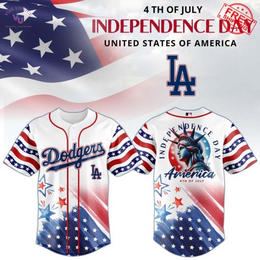 2025 Independence Day Heritage x Los Angeles Dodgers Limited Baseball Jersey