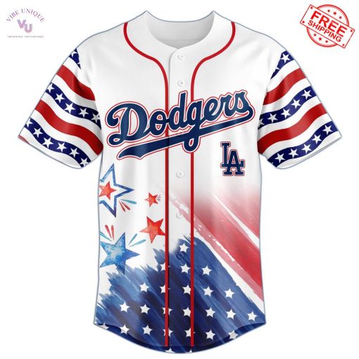 2025 Independence Day Heritage x Los Angeles Dodgers Limited Baseball Jersey