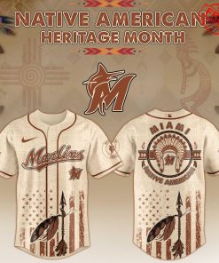 2025 Miami Marlins x Native American Heritage Limited Baseball Jersey