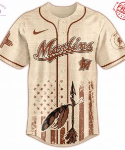 2025 Miami Marlins x Native American Heritage Limited Baseball Jersey