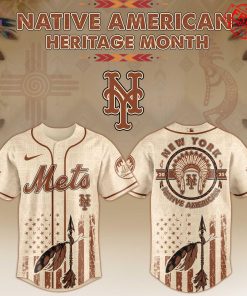 2025 NY Mets x Native American Heritage Limited Baseball Jersey
