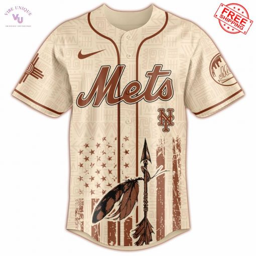 2025 NY Mets x Native American Heritage Limited Baseball Jersey