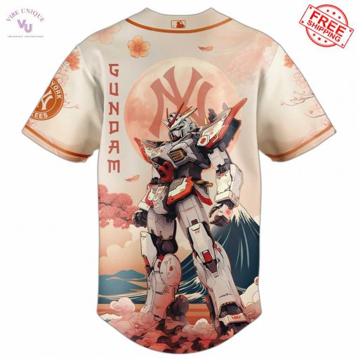 2025 NY Yankees x Gundam Limited Baseball Jersey