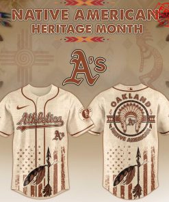 2025 Oakland Athletics x Native American Heritage Limited Baseball Jersey