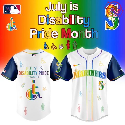 2025 Seattle Mariners Disability Pride Month Limited Baseball Jersey