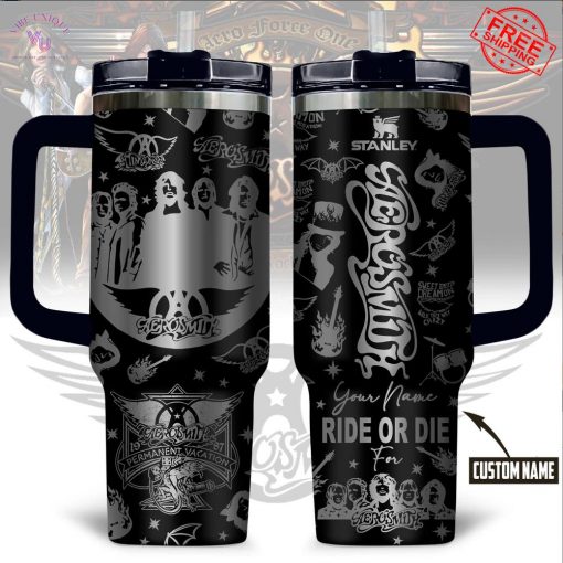 Aerosmith Permanent Vacation Custom Name Limited 40oz Stanley Tumbler
