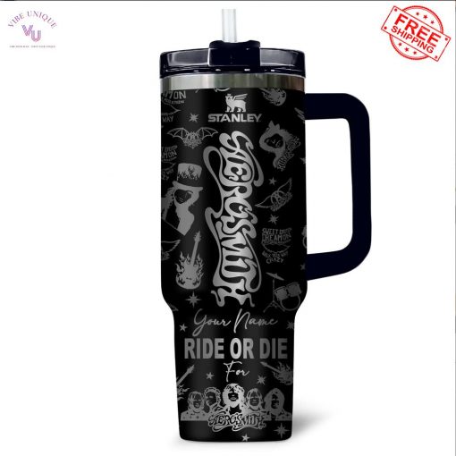 Aerosmith Permanent Vacation Custom Name Limited 40oz Stanley Tumbler