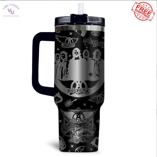 Aerosmith Permanent Vacation Custom Name Limited 40oz Stanley Tumbler