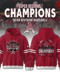 Arkansas Razorbacks Super Regional Champions 2025 Limited Merch Collection