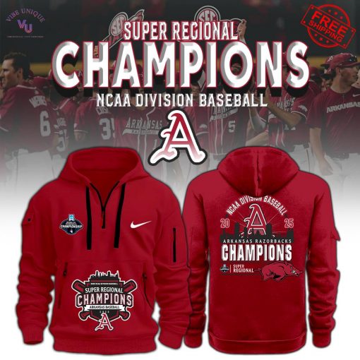 Arkansas Razorbacks Super Regional Champions 2025 Limited Merch Collection
