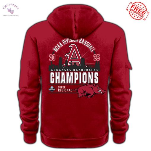 Arkansas Razorbacks Super Regional Champions 2025 Limited Merch Collection