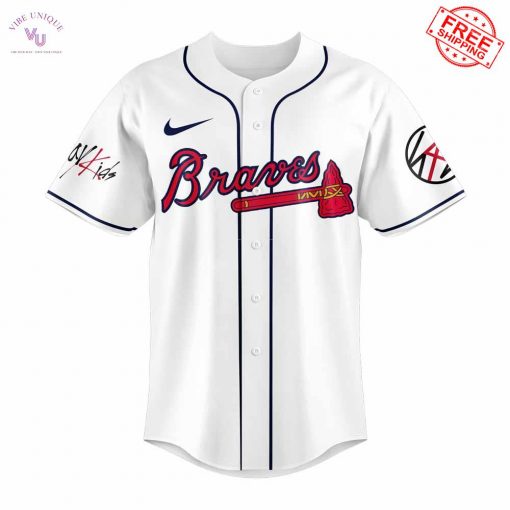 Atlanta Braves Stray Kids Domin ATE World Tour 2025 Limited Baseball Jersey