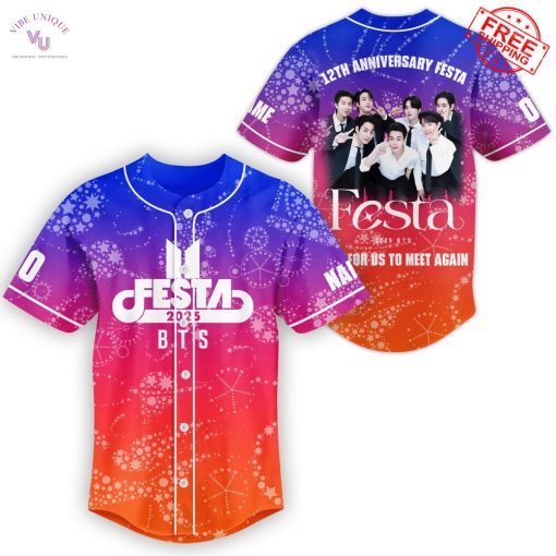 BTS Festa 2025 Time For Us To Meet Again Personalized Limited Baseball Jersey