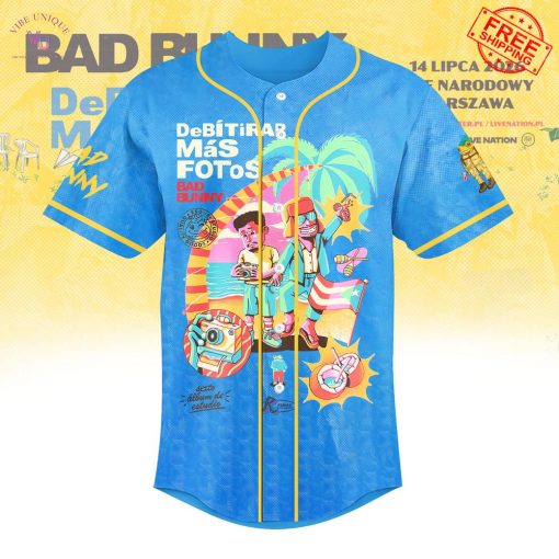Bad Bunny Debi Tirar Mas Fotos World Tour 2026 Limited Baseball Jersey