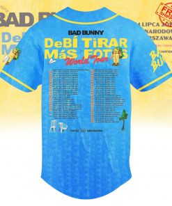 Bad Bunny Debi Tirar Mas Fotos World Tour 2026 Limited Baseball Jersey 3