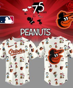 Baltimore Orioles 75th Peanuts Anniversary Limited Baseball Jersey