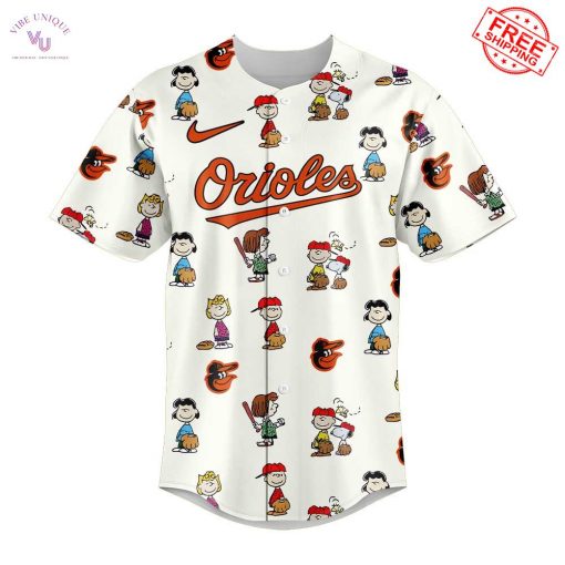 Baltimore Orioles 75th Peanuts Anniversary Limited Baseball Jersey