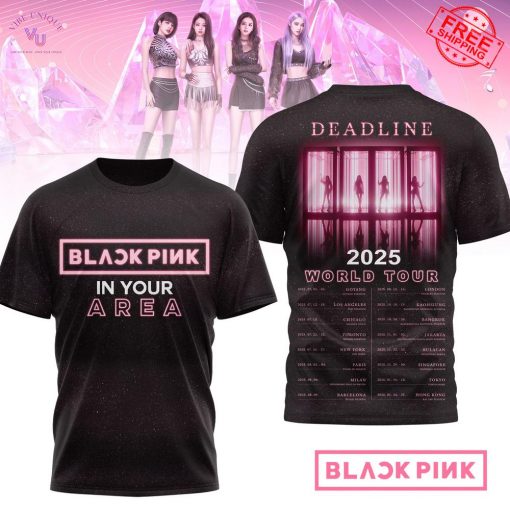 Blackpink In Your Area Dead Line World Tour 2025 Limited Merch Collection