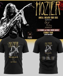 Boston Red Sox x Hozier Unreal Unearth Tour 2025 Limited T-Shirt