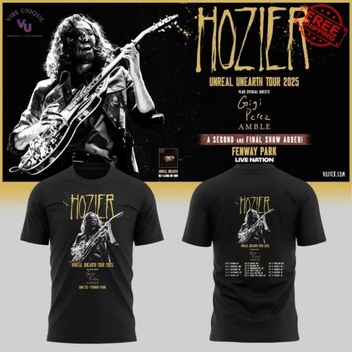 Boston Red Sox x Hozier Unreal Unearth Tour 2025 Limited T-Shirt