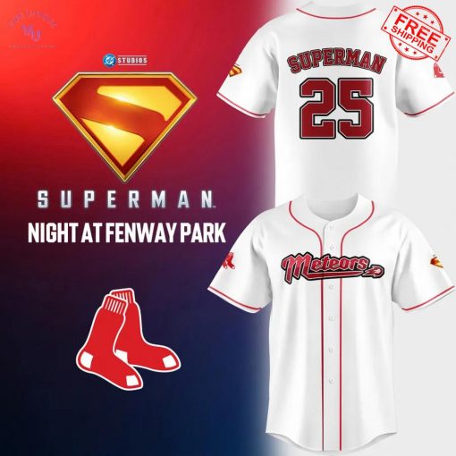 Boston Red Sox x Superman Night At Metropolis Meteors 2025 Limited Baseball Jersey