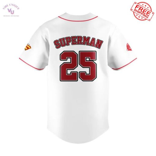 Boston Red Sox x Superman Night At Metropolis Meteors 2025 Limited Baseball Jersey