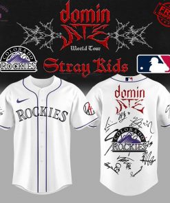 Colorado Rockies x Stray Kids dominATE World Tour 2025 Limited Baseball Jersey