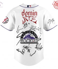 Colorado Rockies x Stray Kids dominATE World Tour 2025 Limited Baseball Jersey 3