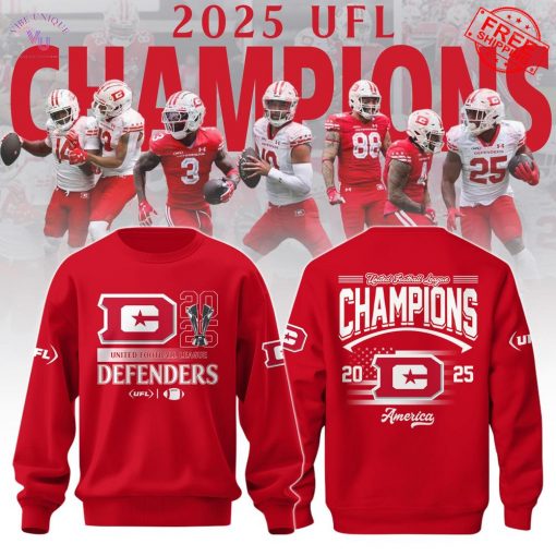 DC Defenders UFL 2025 Champions Limited Merch Collection