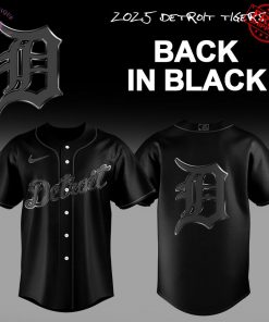 Detroit Tigers 2025 Back In Black Limited Baseball Jersey