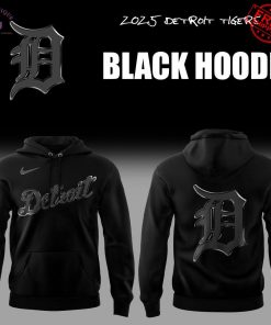 Detroit Tigers Back In Black 2025 Limited Hoodie