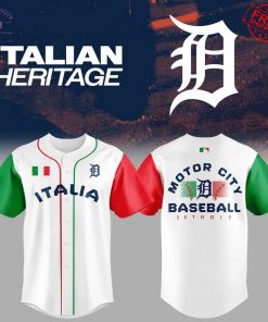 Detroit Tigers Motor City Italian Heritage 2025 Limited Baseball Jersey