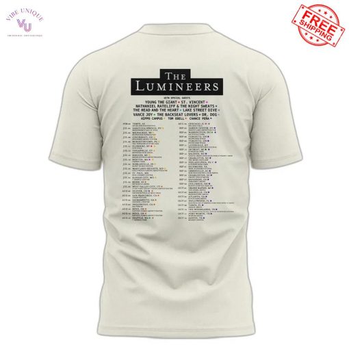 Detroit Tigers The Lumineers Automatic World Tour 2025 Limited T-Shirt