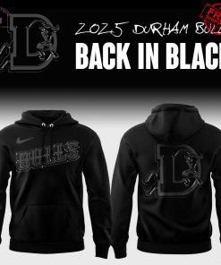 Durham Bulls 2025 Back In Black Limited Hoodie