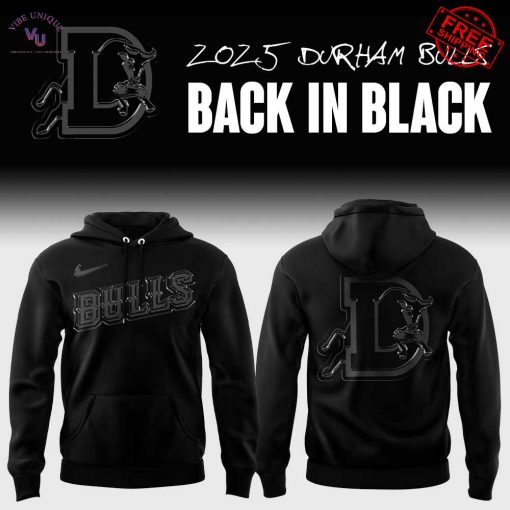 Durham Bulls 2025 Back In Black Limited Hoodie